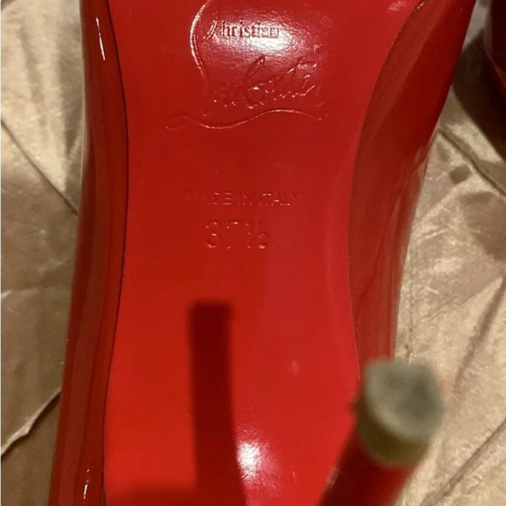 CHRISTIAN LOUBOUTIN fabulous red patent leather stiletto, excellent condition - Picture 12 of 16